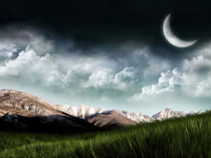 Captivating 3d Landscape Illustration Wallpaper