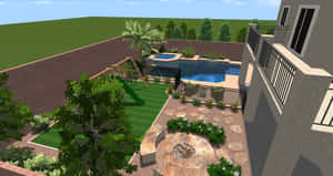 Captivating 3d Landscape Illustration Wallpaper