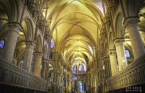 Captivating 4k Architecture Of A Cathedral Interior Wallpaper