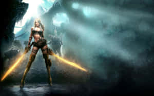 Captivating Action Game Scene Wallpaper