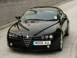 Captivating Alfa Romeo Brera In Action Wallpaper