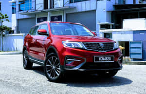 Captivating Allure Of The Proton X70 Suv Wallpaper