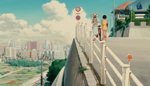 Captivating Anime Architecture In Whisper Of The Heart Wallpaper