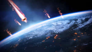 Captivating Asteroid In Space Wallpaper