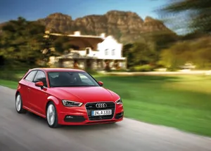 Captivating Audi A3 In Vibrant Setting Wallpaper