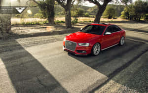 Captivating Audi S4 Performance Sedan In Action Wallpaper