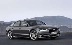 Captivating Audi S8 In Motion Wallpaper