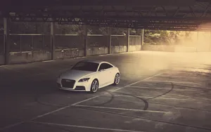 Captivating Audi Tt In Action Wallpaper