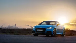 Captivating Audi Tt Sportscar In Action Wallpaper
