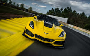 Captivating Beauty Of Chevrolet Corvette Zr1 Wallpaper