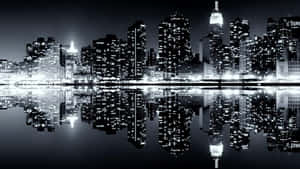 Captivating Black And White Cityscape Wallpaper