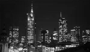 Captivating Black And White Cityscape Wallpaper