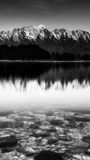 Captivating Black And White Nature Landscape Wallpaper