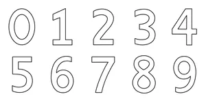 Captivating Black And White Number Pattern Wallpaper