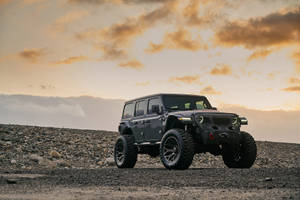 Captivating Black Jeep Wrangler Wallpaper