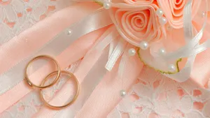 Captivating Blossoms: Elegant Wedding Flowers Bouquet Wallpaper