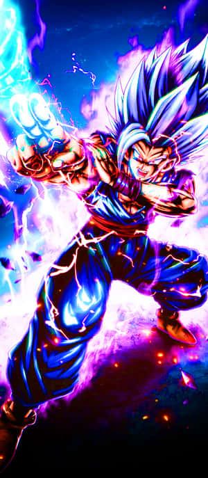 Captivating Blue Aesthetic Gohan Iphone Wallpaper Wallpaper