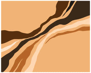 Captivating Brown Abstract Art Wallpaper