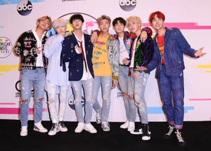 Captivating Bts Performance On Stage Wallpaper