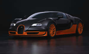 Captivating Bugatti Veyron Showcasing Its Sleek Design And Unmatched Speed Wallpaper