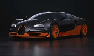Captivating Bugatti Veyron Showcasing Its Sleek Design And Unmatched Speed Wallpaper