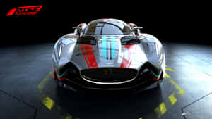 Captivating Car Race In An Action-packed Virtual World Wallpaper