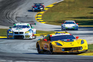 Captivating Car Racing Thrills Wallpaper