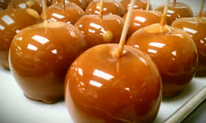 Captivating Caramel Apples Wallpaper