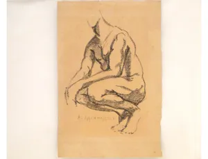 Captivating Charcoal Drawing Of A Woman Wallpaper