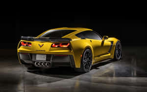 Captivating Chevrolet Corvette Z06 In Action Wallpaper