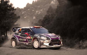 Captivating Citroen Ds3 In Action Wallpaper