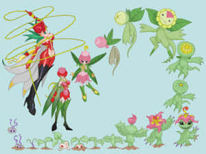 Captivating Close-up Of Digimon Character Palmon Wallpaper