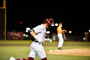 Captivating College Baseball Action Wallpaper