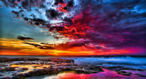 Captivating Colorful Sunset Wallpaper