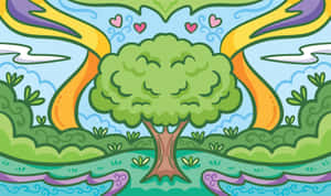 Captivating Colors Of Nature: Touch Of Artistic Beauty Wallpaper