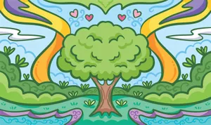 Captivating Colors Of Nature: Touch Of Artistic Beauty Wallpaper