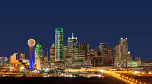 Captivating Dallas Downtown Twilight Wallpaper