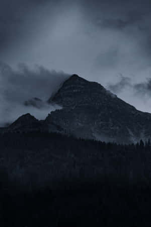 Captivating Dark Mountain Landscape Wallpaper