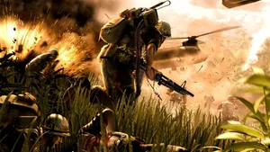 Captivating Digital War Game Scenario Wallpaper