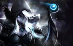 Captivating Drow Ranger In Action Wallpaper