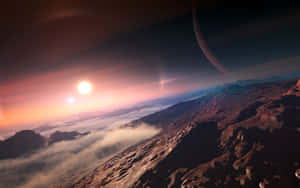 Captivating Exoplanet In A Distant Galaxy Wallpaper