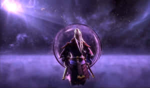 Captivating Faceless Void Unleashing Power In Battle Wallpaper