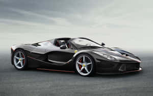 Captivating Ferrari Laferrari In Action Wallpaper