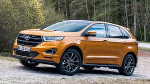 Captivating Ford Edge On The Open Road Wallpaper