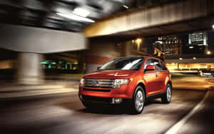 Captivating Ford Edge On The Open Road Wallpaper