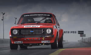 Captivating Ford Escort In Action Wallpaper