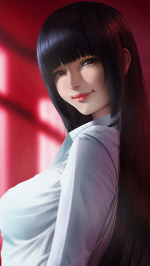 Captivating Gaze Of Yumeko Jabami Wallpaper