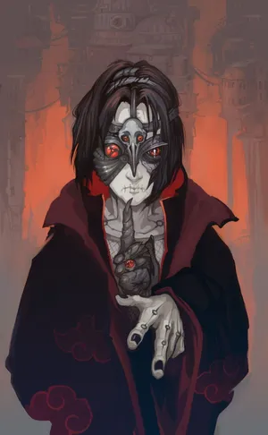 Captivating Genjutsu Technique Illustration Wallpaper