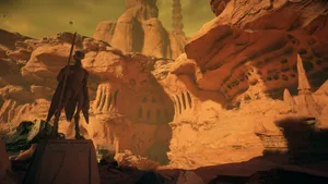 Captivating Geonosis Landscape Wallpaper