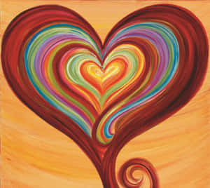 Captivating Heart Art In Vibrant Colors Wallpaper